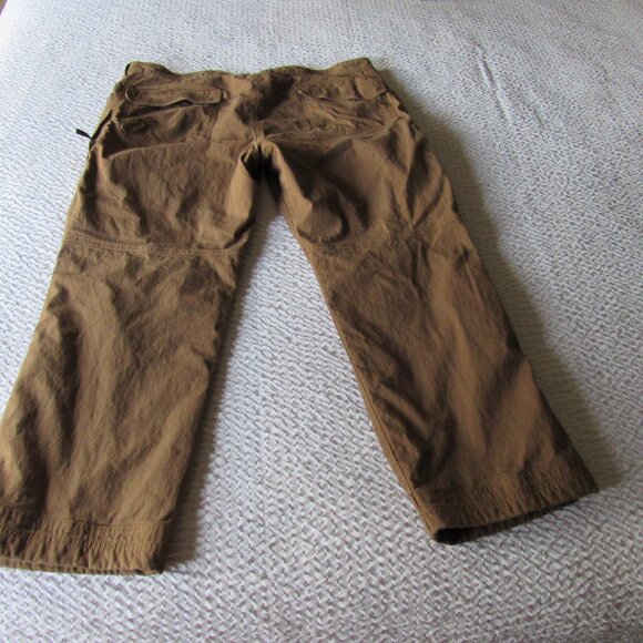 Brown Fleece Lined Pants Stretch Insulated 40 LL Bean Pants Men 40x29 Vintage - Picture 16 of 16